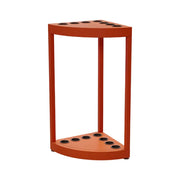 ARIX 7-Hole Cue Rack Space-Saving High-Capacity Iron Frame Rust-Resistant Baked Finish Triangle Shape Design with Soft Rubber Inserts - Orange