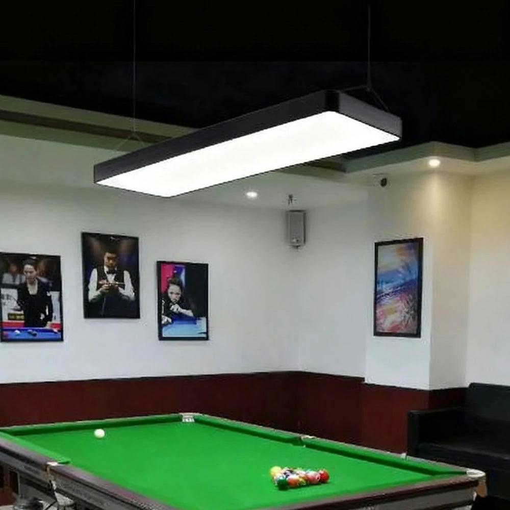 ARIX Pool Table Light, Ultra-Thin LED, Aluminium+Acrylic Body, 72W with Remote, Energy-Efficient Durable Billiard Lighting - Black