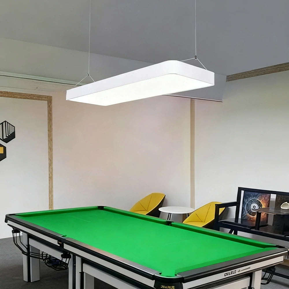 ARIX Pool Table Light, Ultra-Thin LED, Aluminium+Acrylic Body, 72W with Remote, Energy-Efficient Durable Billiard Lighting - White