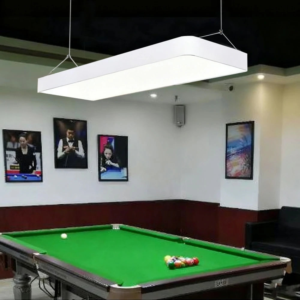 ARIX Pool Table Light, Ultra-Thin LED, Aluminium+Acrylic Body, 72W with Remote, Energy-Efficient Durable Billiard Lighting - White