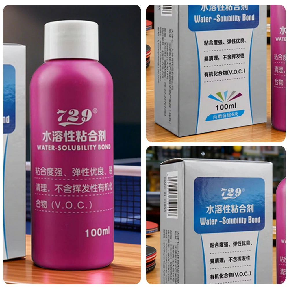 ARIX 100ml Table Tennis VOC-Free Glue - Strong Bonding, Easy Clean, Stable Elastic Film - Pink
