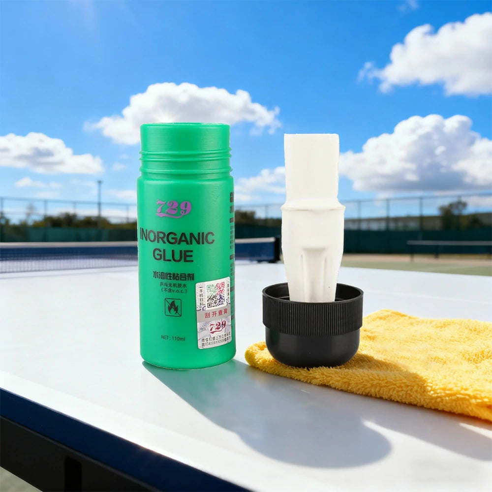 ARIX 110ml Inorganic Table Tennis Glue with Applicator - VOC-Free, Strong Bonding, Smooth & Easy Application - Green