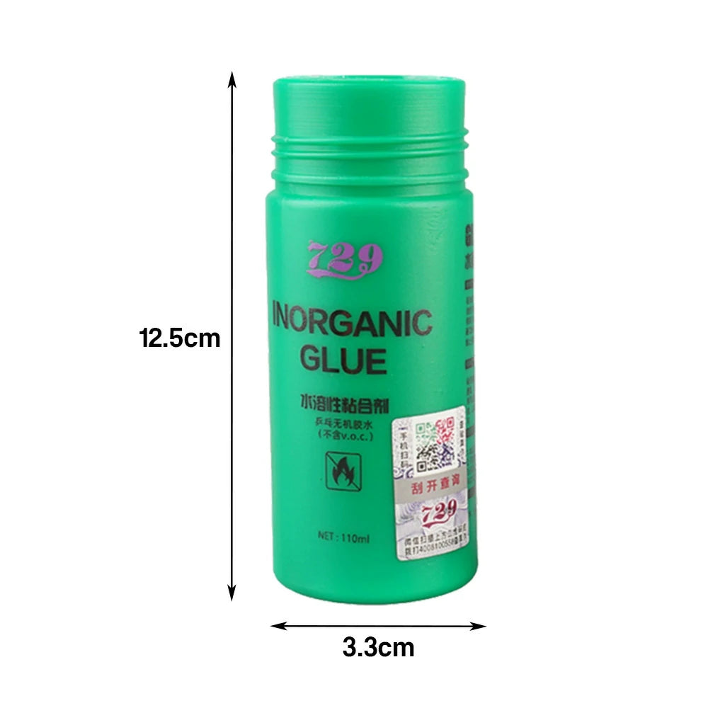 ARIX 110ml Inorganic Table Tennis Glue with Applicator - VOC-Free, Strong Bonding, Smooth & Easy Application - Green