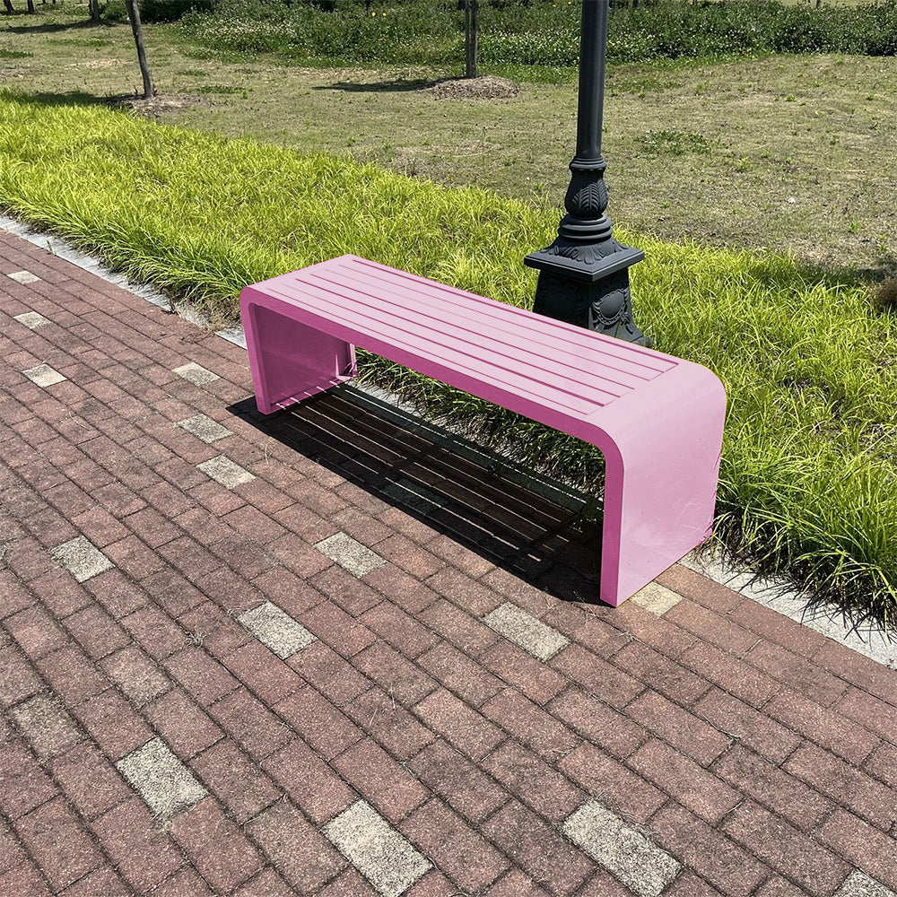 SOLARA 1m/1.2m/1.5m Galvanized Steel Outdoor Bench