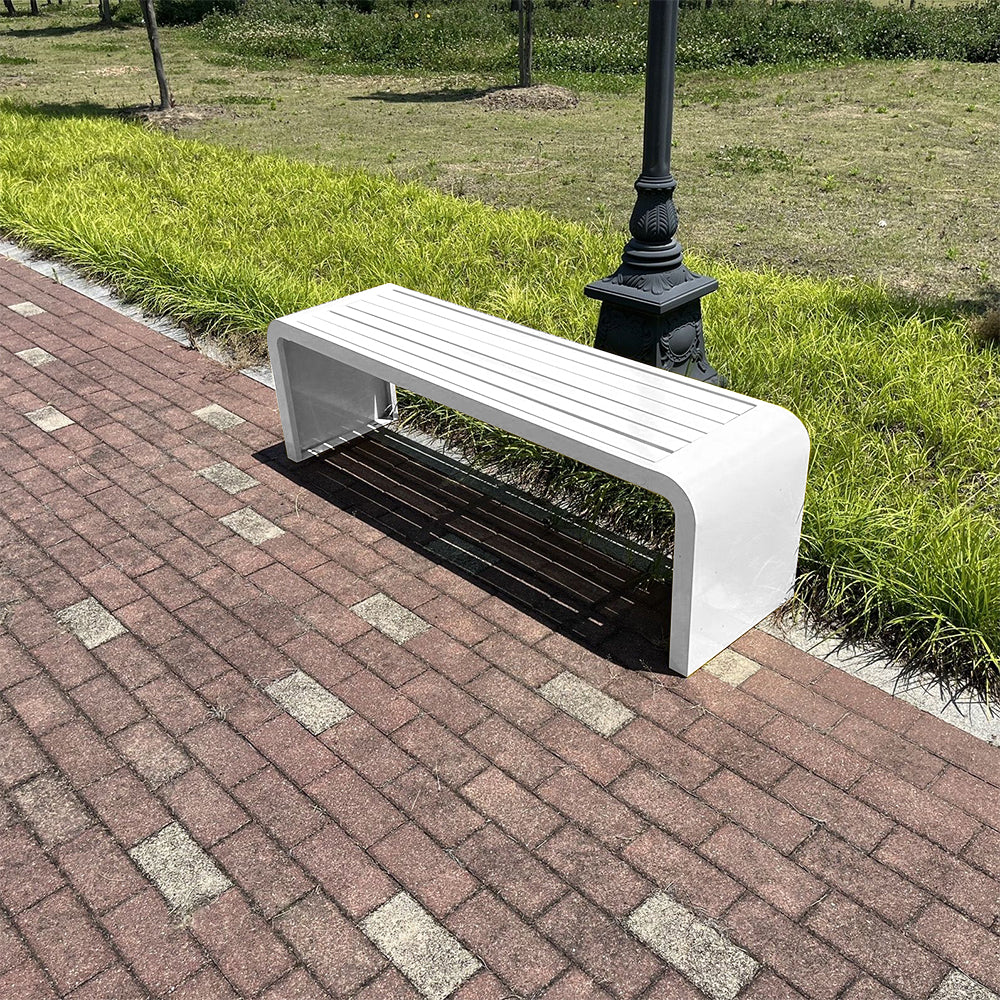 SOLARA 1m/1.2m/1.5m Galvanized Steel Outdoor Bench