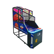 GAMEON 150W Basketball Arcade Machine With Electronic Scoreboard - Black