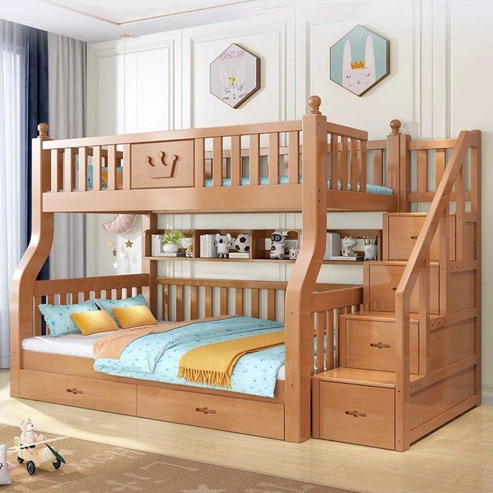 LIVARA 1.5m Solid Wood Frame Bunk Bed - Wood