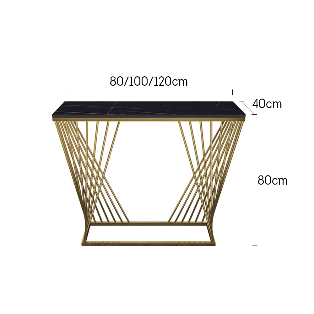 LIVARA 80/100/120cm Length Console Table Iron Frame