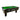 CUETIQ 7FT/8FT Coin-Operated Pool Table – MDF/Marble Top Options, Ball Storage Box, Stable Steel Frame, Black Edge Design - Green