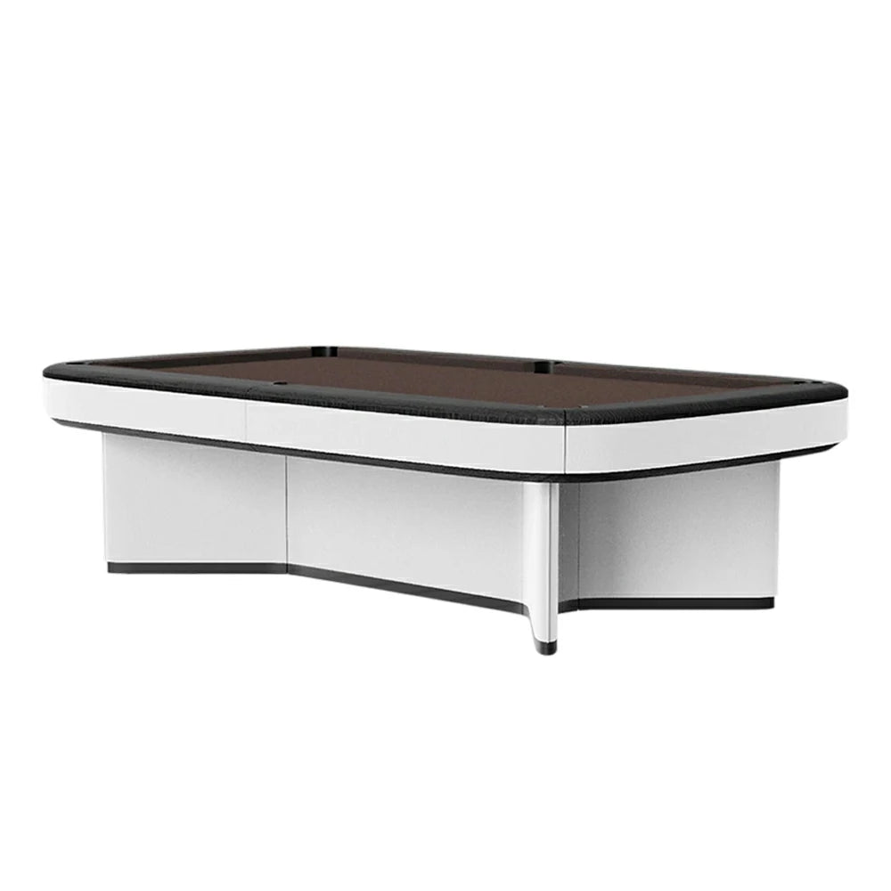 CUETIQ Luxury Designer Billiard Table 2.68m/2.96m - Squared-Round Sculptural Design, Precision Craftsmanship, Premium Materials - White