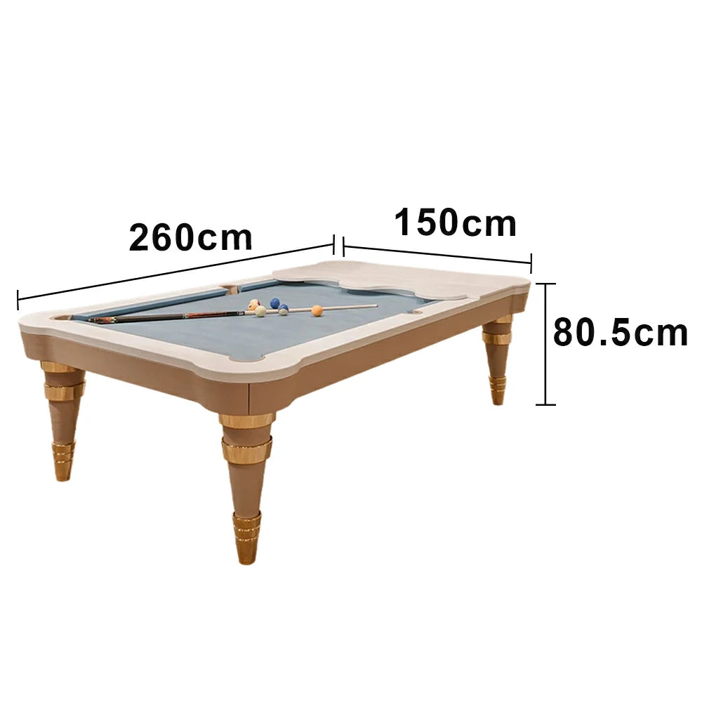 CUETIQ Luxury Designer Billiard Table 2.68m/2.97m - Sculptural Contemporary Design, Precision Craftsmanship, Premium Materials - Blue