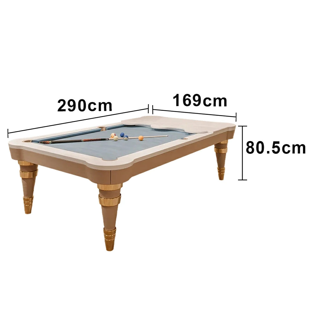 CUETIQ Luxury Designer Billiard Table 2.68m/2.97m - Sculptural Contemporary Design, Precision Craftsmanship, Premium Materials - Blue