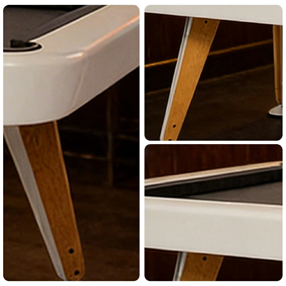 CUETIQ Italian Luxury Billiard Table - Sculptural Minimalist Design, Solid Wood Legs, Precision Metal Base, Premium Craftsmanship - Pearl White