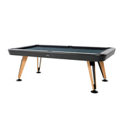 CUETIQ Italian Luxury Billiard Table - Sculptural Minimalist Design, Solid Wood Legs, Precision Metal Base, Premium Craftsmanship - Phantom Black