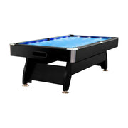CUETIQ 9FT  LED Pool Table - Built-in LED Lighting Professional Play Home Game Set - Blue