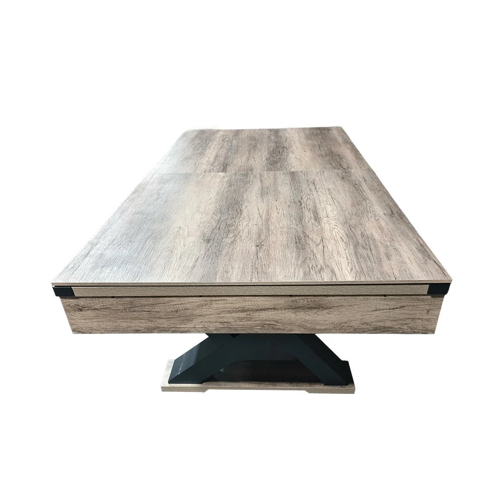 CUETIQ P028 Kingkong 7/8FT 3-in-1 Multi-Function Pool Table - Convertible to Ping Pong Table & Dining Table Top, MDF Construction - Black