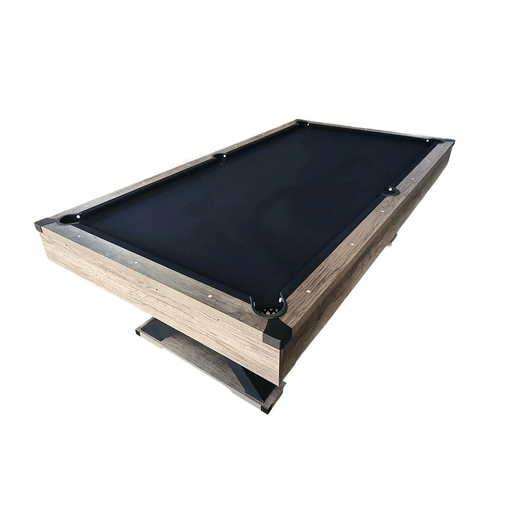 CUETIQ P028 Kingkong 7/8FT 3-in-1 Multi-Function Pool Table - Convertible to Ping Pong Table & Dining Table Top, MDF Construction - Black