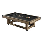 CUETIQ 9FT Pool Table Professional Billiard Table MDF Wood Construction Built-in Cue Rack Home Game Set Wood Finish - Black