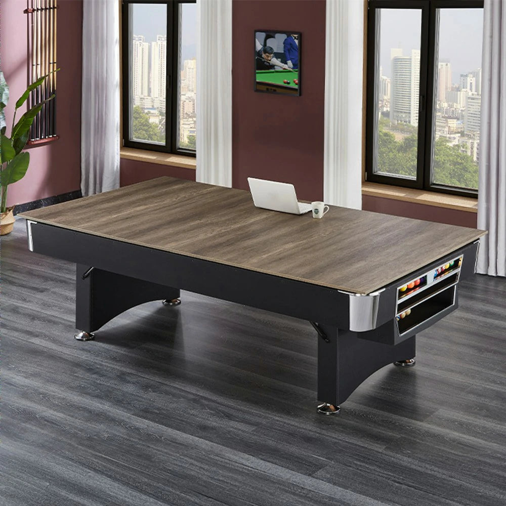 CUETIQ TE 3-IN-1 P038 7FT/8FT Foldable Green MDF Billiard Table with Free Accessories - Blue Felt