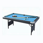 CUETIQ TEFOLD 7FT/8FT MDF Billiard Table - Foldable Design, Smooth Speed Cloth, Stable Frame, Free Accessories - Blue