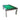 CUETIQ 6/7FT Outdoor Waterproof Pool Table Dining Top & Bench Set – Carbon Steel Frame, White & Brown Body - Green Felt