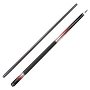 KONLLEN  Premier Professional AK75-001 18.5-20OZ 2-Piece Pool Cue Black Ebony Wood 147CM Billiard Cue - Red&Black