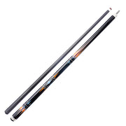 KONLLEN  Premier Professional Car-27 2-Piece Carom Cue Maple Wood 18.5-20OZ Billiard Cue 147CM - Blue&Orange&Black