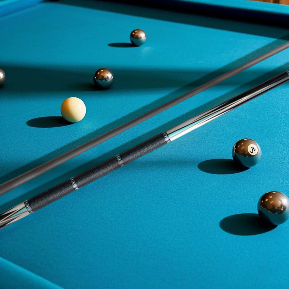 KONLLEN  Premier Professional HQ-05A2F 2-Piece Pool Cue Maple Wood 18.5-20OZ Billiard Cue 147CM - Blue&Black