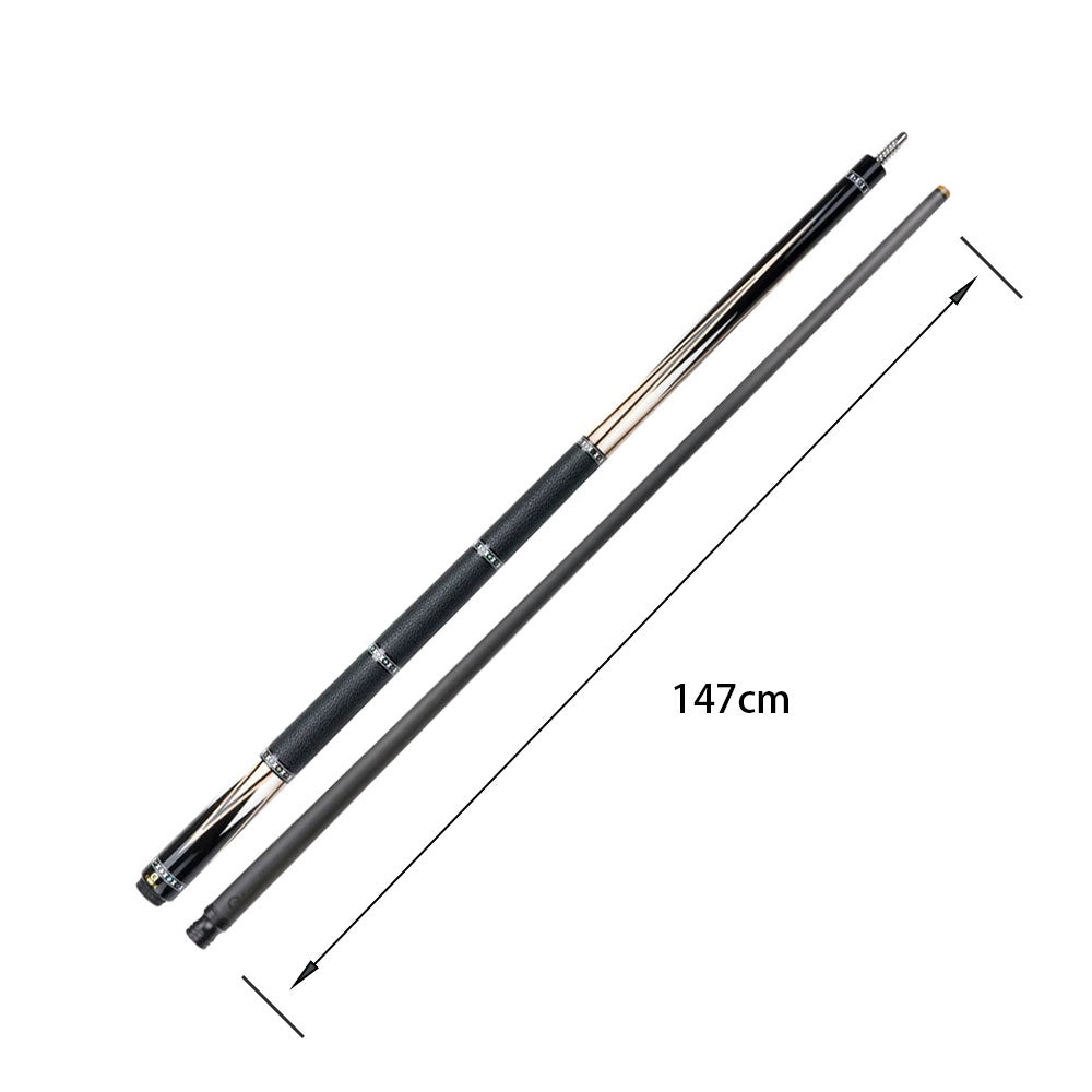 KONLLEN  Premier Professional HQ-05CF 2-Piece Pool Cue Maple Wood 18.5-20OZ Billiard Cue 147CM - Yellow&White&Black