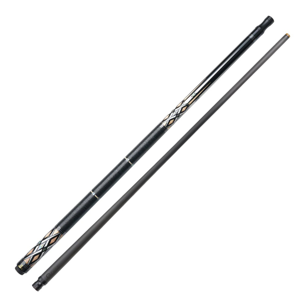 KONLLEN  Premier Professional HQ-07CF 2-Piece Pool Cue Maple Wood 18.5-20OZ Billiard Cue 147CM - Wood&Black