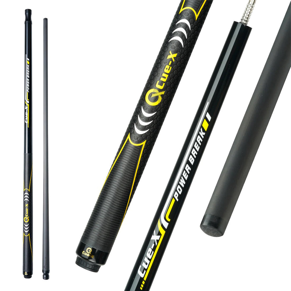 KONLLEN  Premier Professional HQ-BK 2-Piece Punch Cue Maple Wood 18.5-20OZ Billiard Cue 147CM - Yellow&Black