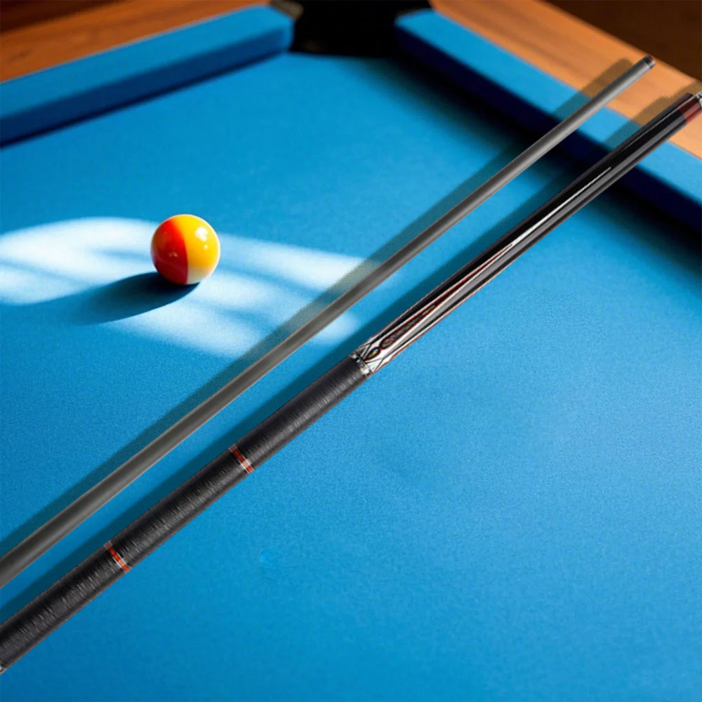 KONLLEN  Premier Professional JF20-21F 2-Piece Pool Cue Maple Wood 18.5-20OZ Billiard Cue 147CM - Red&Black