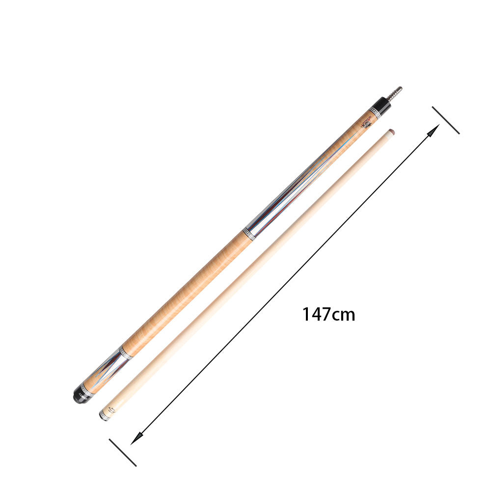 KONLLEN  Premier Professional Zokue-1 2-Piece Carom Cue Maple Wood 18.5-20OZ Billiard Cue 147CM - Wood&White