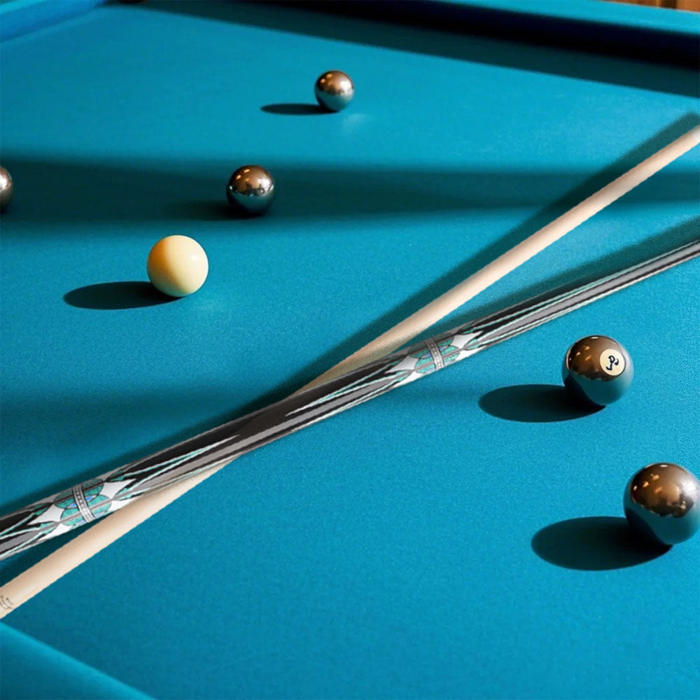 KONLLEN  Premier Professional Zokue-3 2-Piece Carom Cue Maple Wood 18.5-20OZ Billiard Cue 147CM - Blue&Black