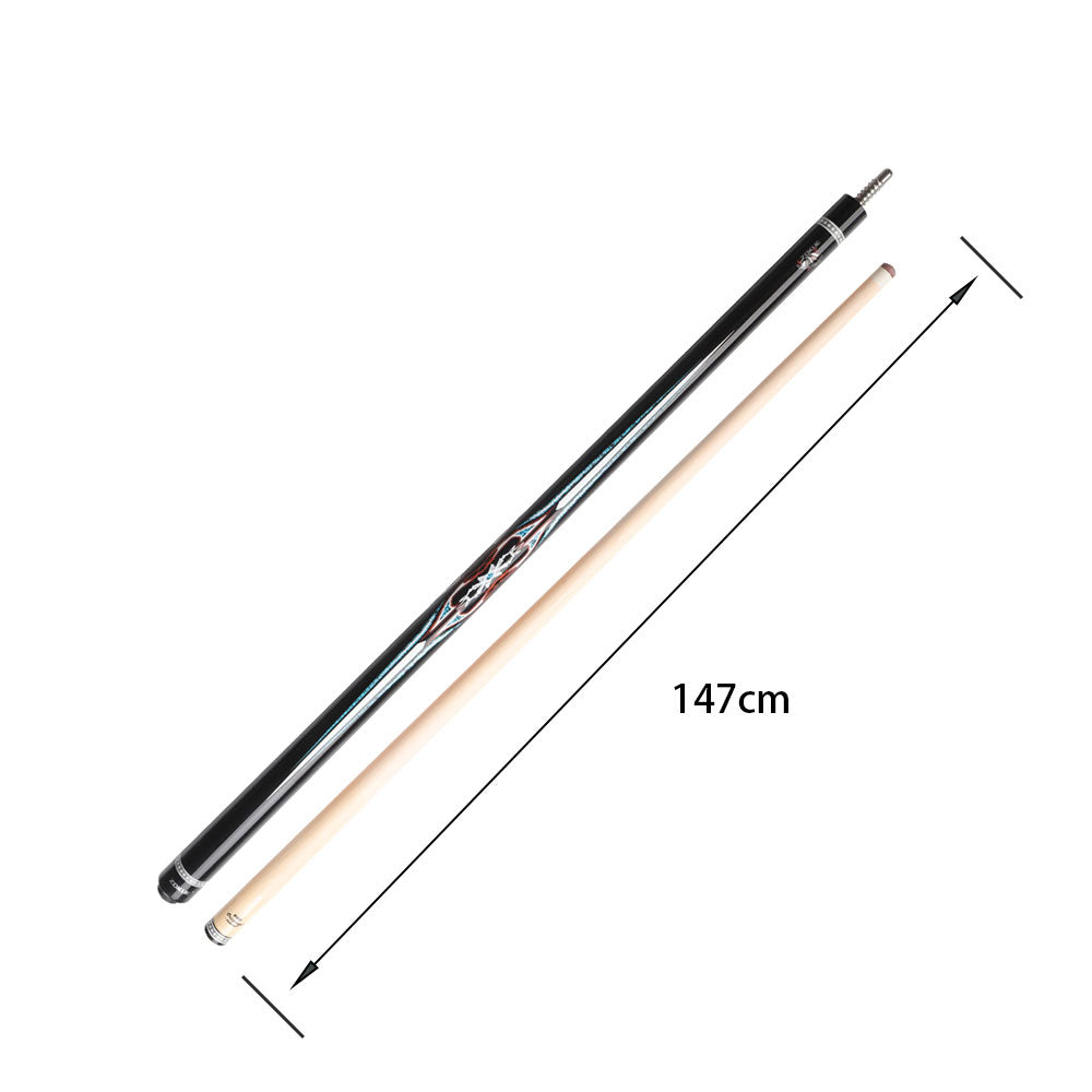 KONLLEN  Premier Professional Zokue-4 2-Piece Carom Cue Maple Wood 18.5-20OZ Billiard Cue 147CM - Red&Blue&Black