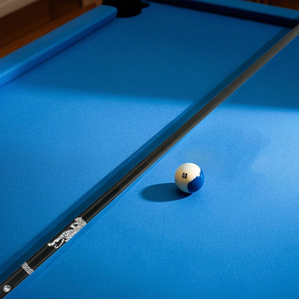 KONLLEN  Premier Professional BH One Piece Snooker Cue Maple Wood 18.5-20OZ Billiard Cue 145cm - White&Black