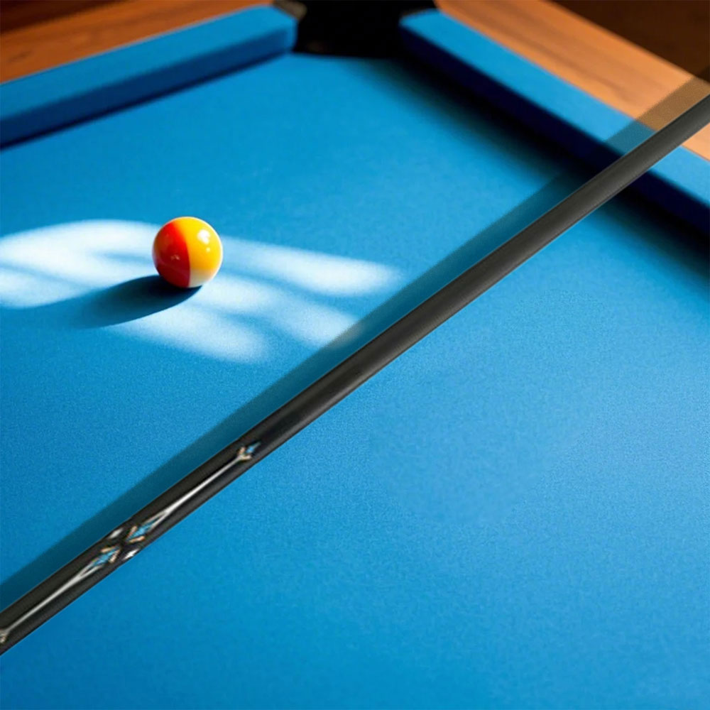 KONLLEN  Premier Professional FT-2 One Piece Snooker Cue Maple Wood 18.5-20OZ Billiard Cue 145cm - Blue&Black