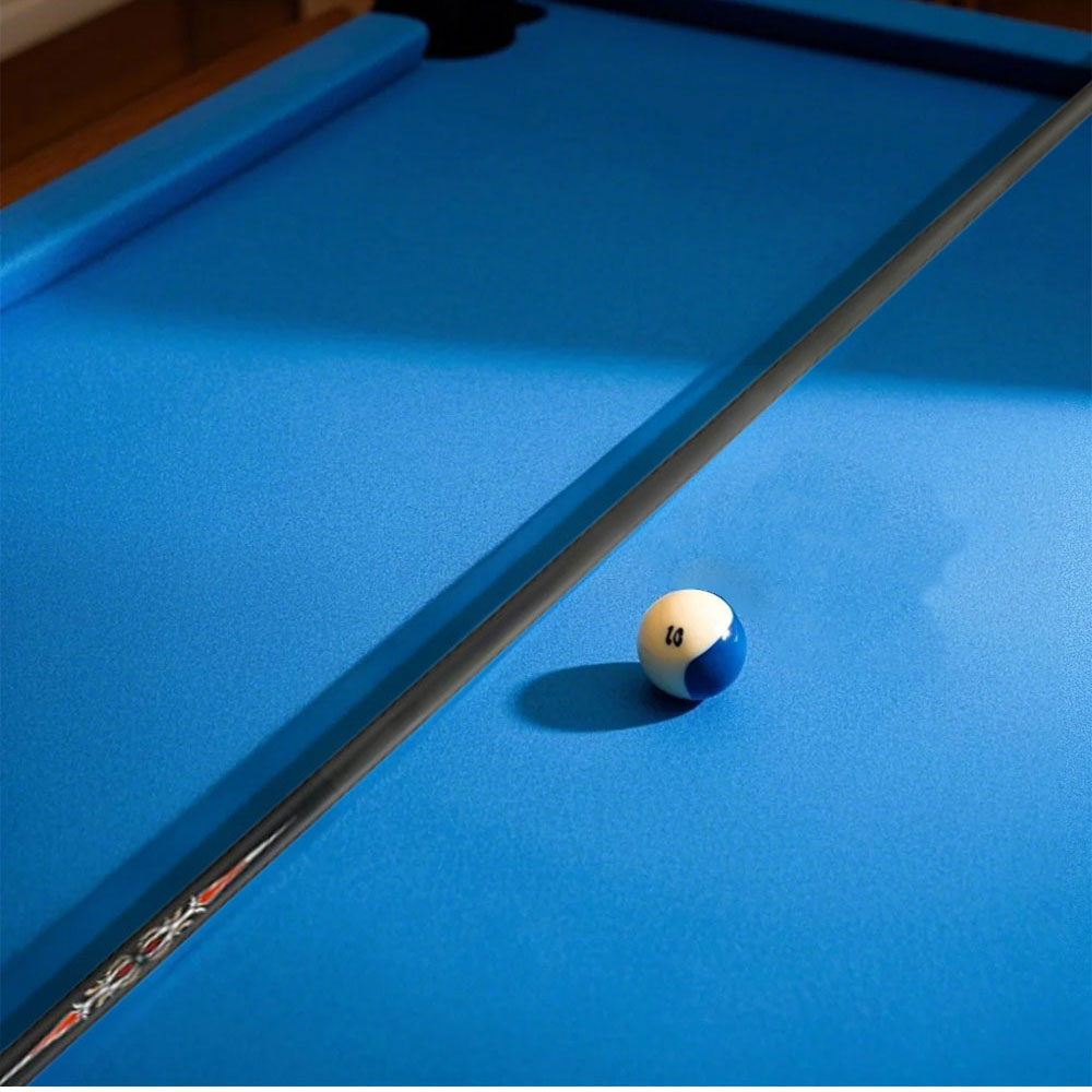 KONLLEN  Premier Professional LH-2 One Piece Snooker Cue Maple Wood 18.5-20OZ Billiard Cue 145cm - Red&Black