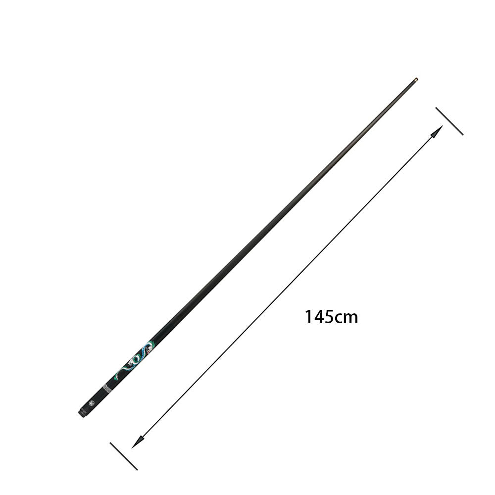 KONLLEN  Premier Professional QL One Piece Snooker Cue Maple Wood 18.5-20OZ Billiard Cue 145cm - Green&Blue&Black