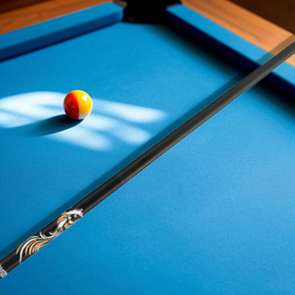 KONLLEN  Premier Professional ZQ One Piece Snooker Cue Maple Wood 18.5-20OZ Billiard Cue 145cm - Yellow&Black