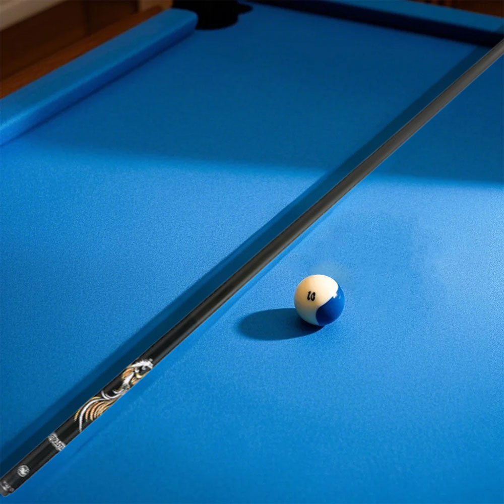 KONLLEN  Premier Professional ZQ One Piece Snooker Cue Maple Wood 18.5-20OZ Billiard Cue 145cm - Yellow&Black