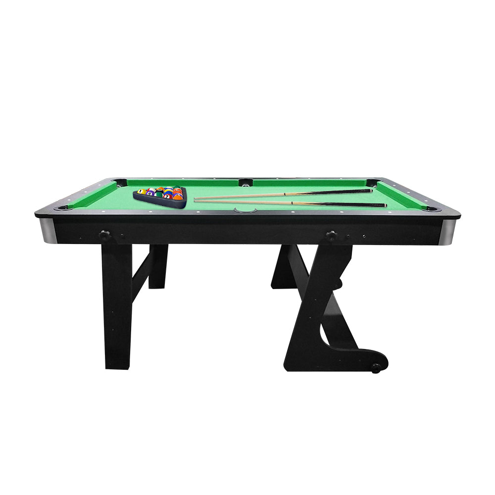 CUETIQ 6FT 3-IN-1 MDF Foldable Billiard Table Pool Table, Table Tennis Table and Dining Table