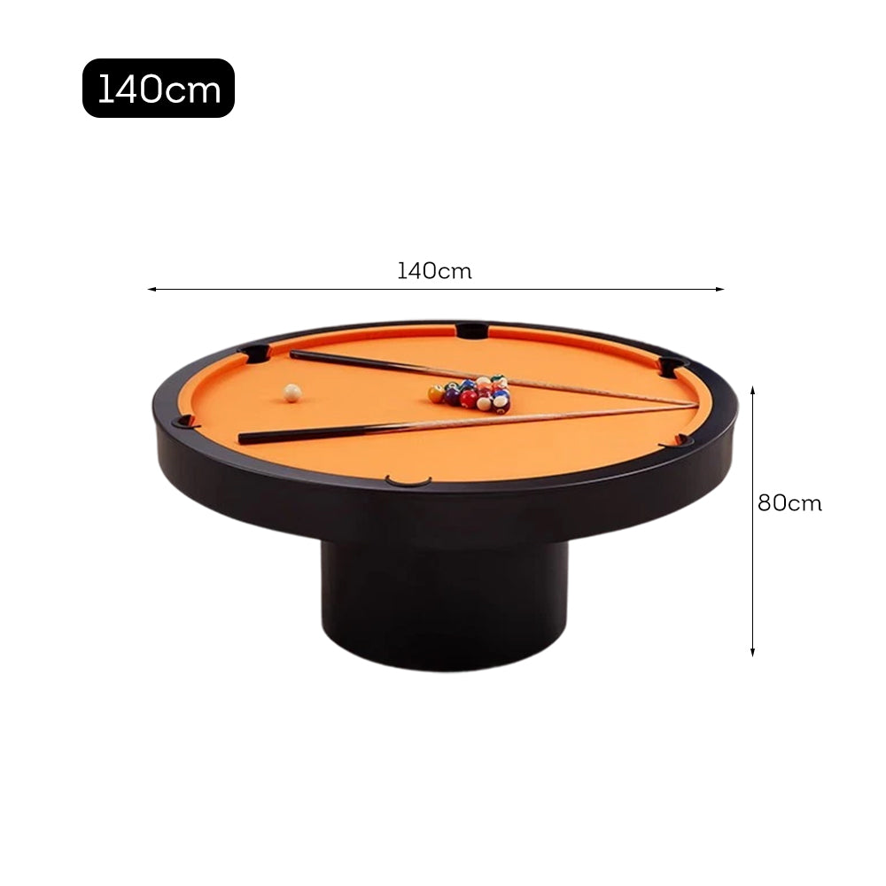 CUETIQ L042 Marble 140cm Diameter 2-IN-1 Round Billiard Table/ Office Desk