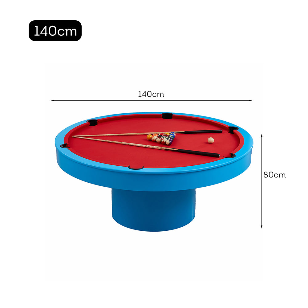 CUETIQ L042 Marble 140cm Diameter 2-IN-1 Round Billiard Table/ Office Desk