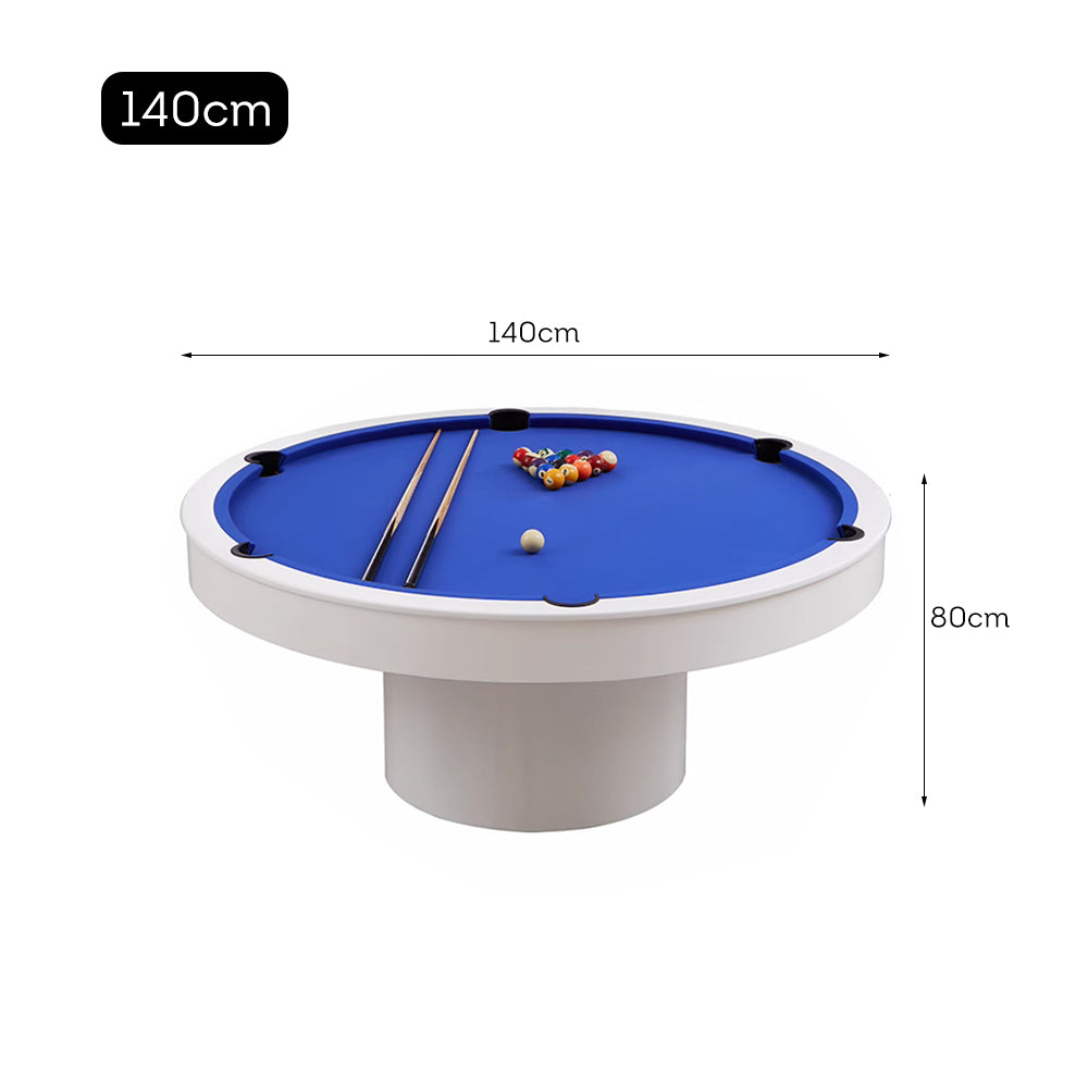 CUETIQ L042 Marble 140cm Diameter 2-IN-1 Round Billiard Table/ Office Desk