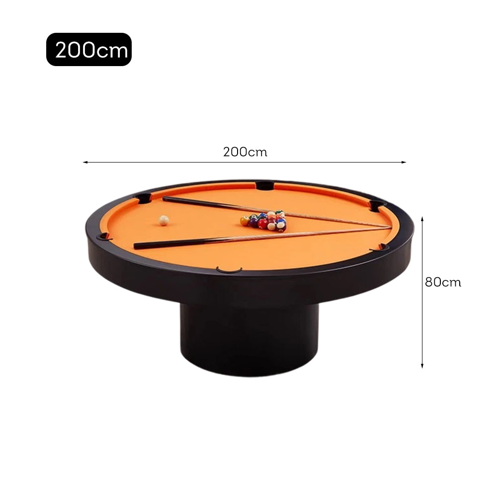 CUETIQ L042 200cm Diameter 2-IN-1 Round Billiard Table/ Office Desk