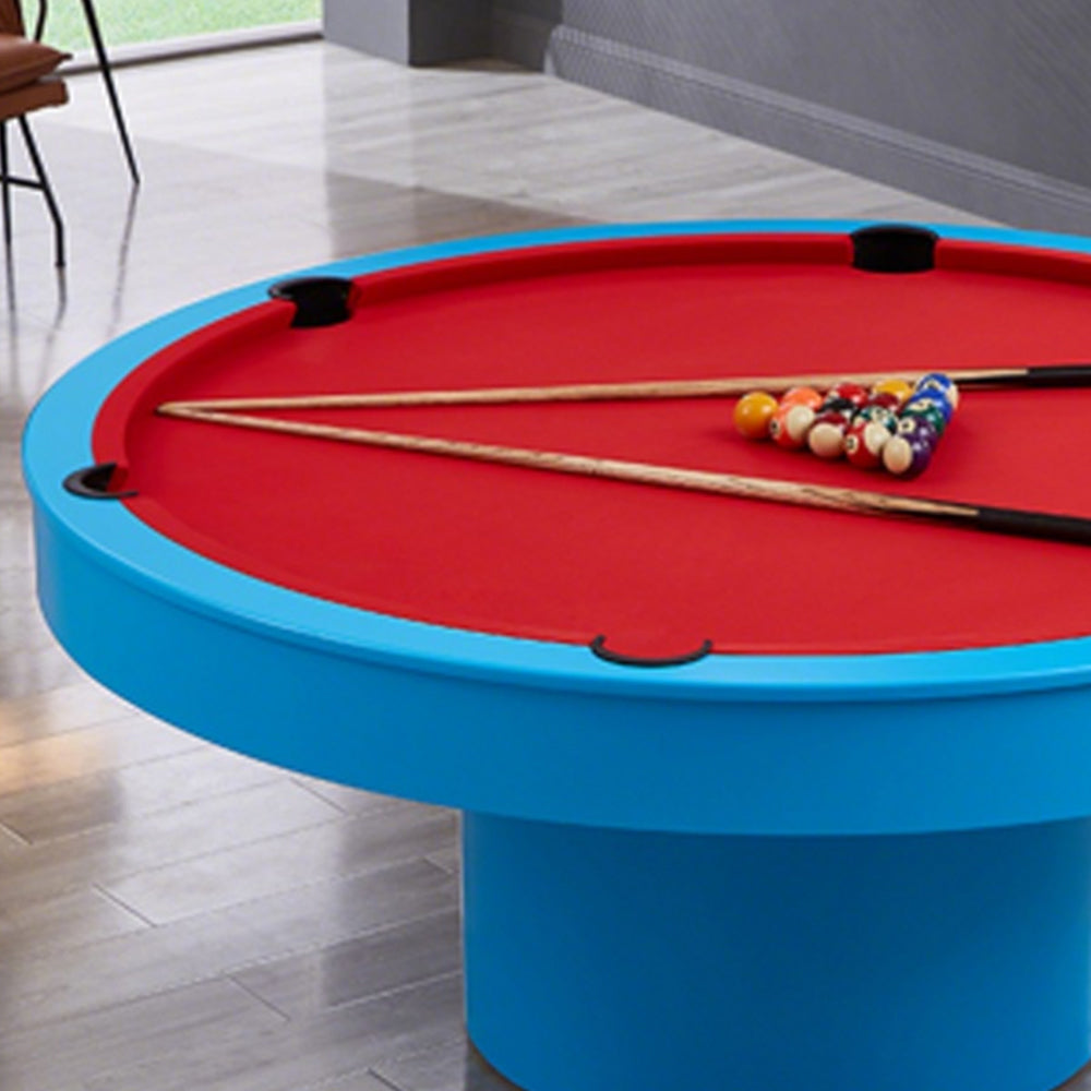CUETIQ L042 Marble 160cm Diameter 2-IN-1 Round Billiard Table/ Office Desk