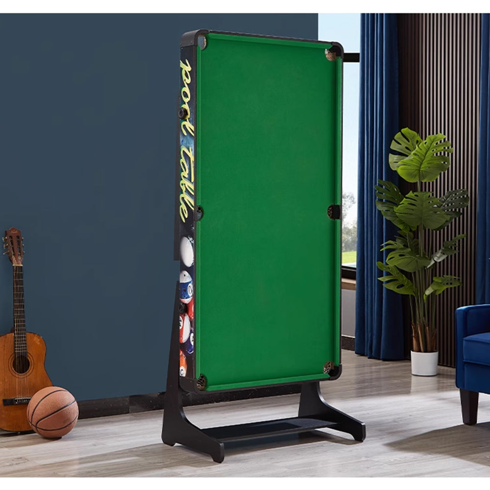 CUETIQ GTF002 5FT 3-IN-1 Billiard Table/ Ping-pong Table/ Office Desk Foldable Design - Black&Green