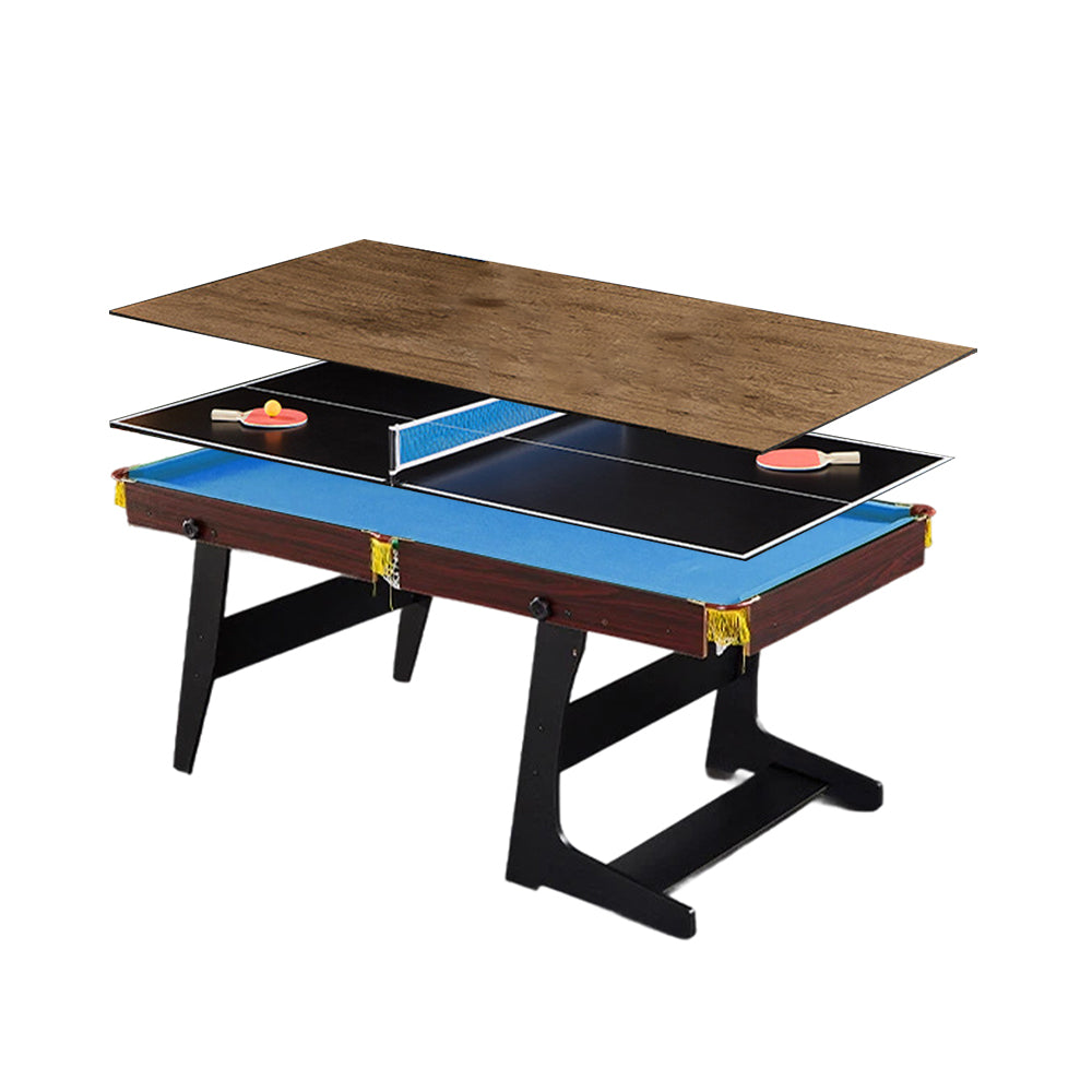 CUETIQ GTF003 5FT/6FT 3-IN-1 Billiard Table/ Ping-pong Table/ Office Desk Foldable Design
