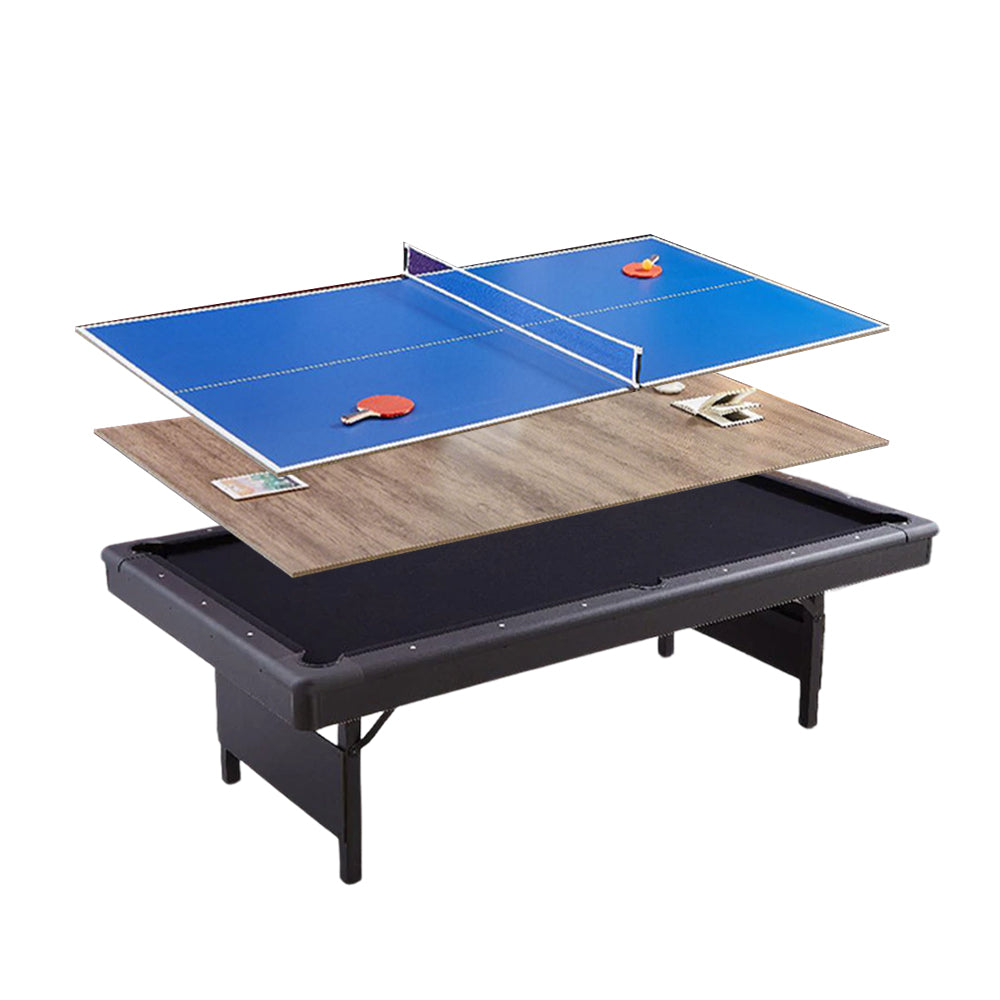 CUETIQ GTF005 7FT/8FT 3-IN-1 Billiard Table/ Ping-pong Table/ Office Desk Foldable Design